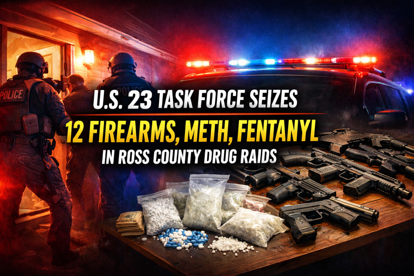 U.S. 23 Task Force Seizes 12 Firearms, Meth, Fentanyl in Ross County ...
