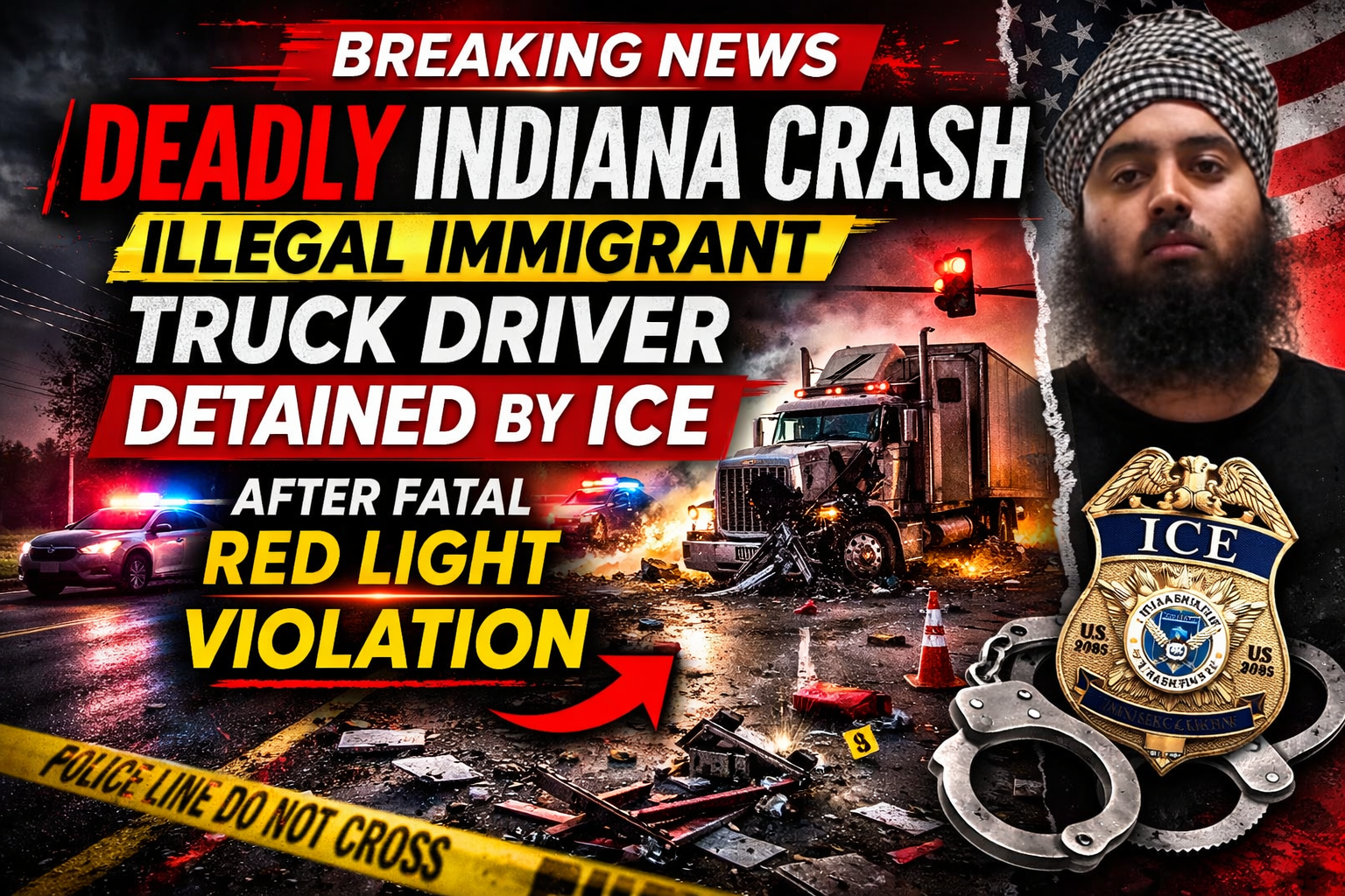 Deadly Indiana Crash: Illegal Immigrant Truck Driver Detained by ICE ...