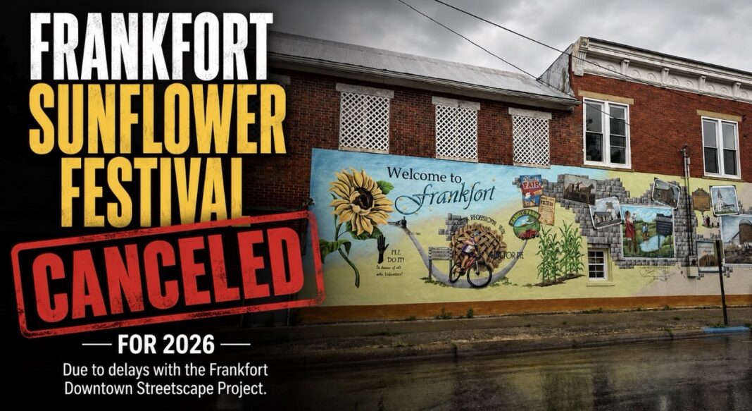 Frankfort Sunflower Festival Canceled for 2026 Due to Streetscape Project Delays