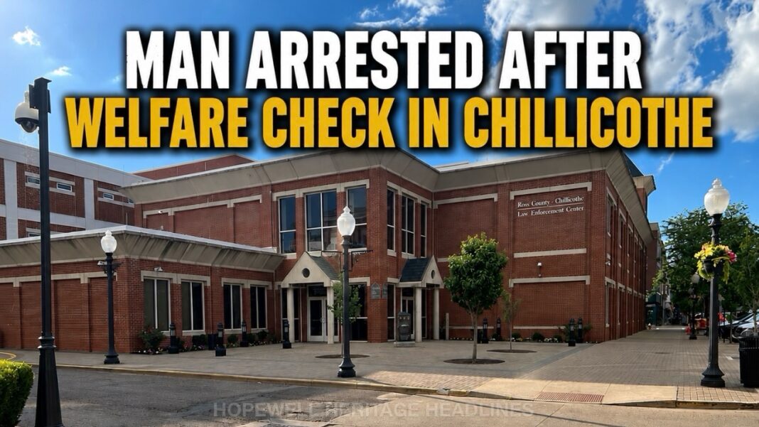 Man Arrested After Welfare Check in Chillicothe Courtyard