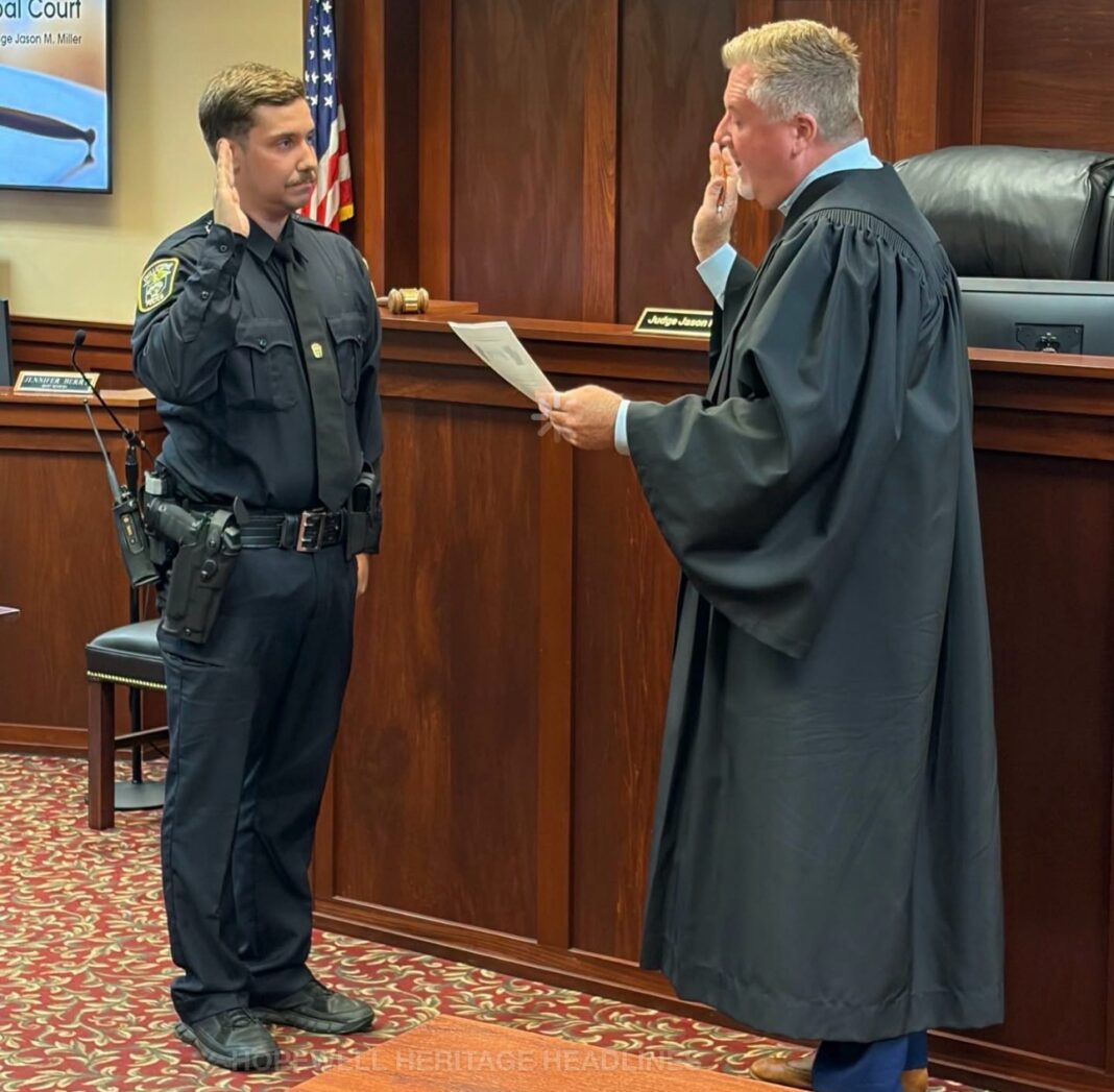 Chillicothe Police Department Welcomes New Officer Brayden Woodbridge