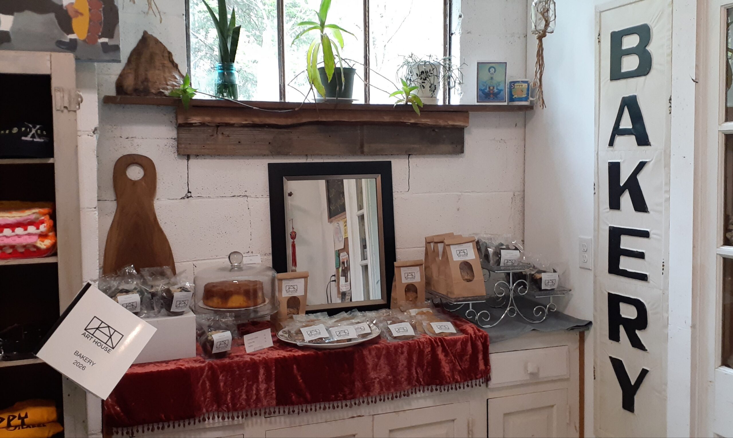 The Art House Bakery pop-up display in Columbus