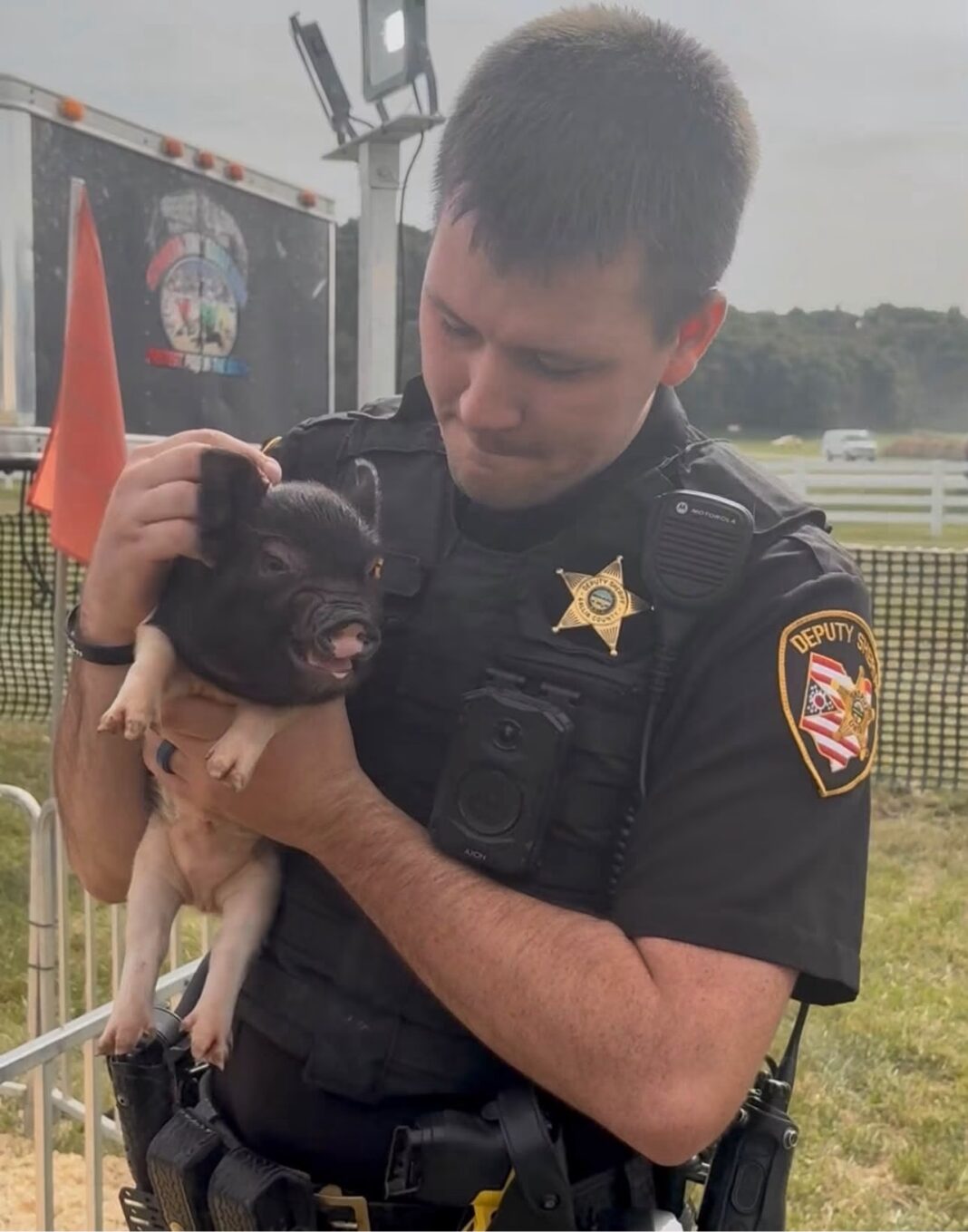 Piglets, cruisers and apple dumplings: Gallia deputies join the Bob Evans Farm Festival
