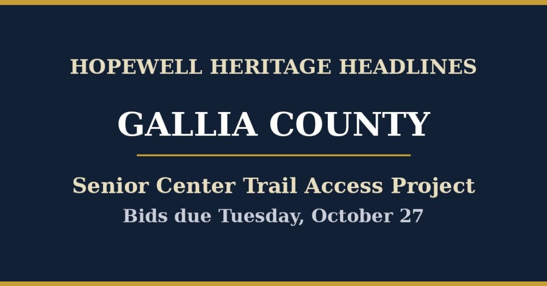 Gallia County Taking Bids on Senior Center Trail Access Project