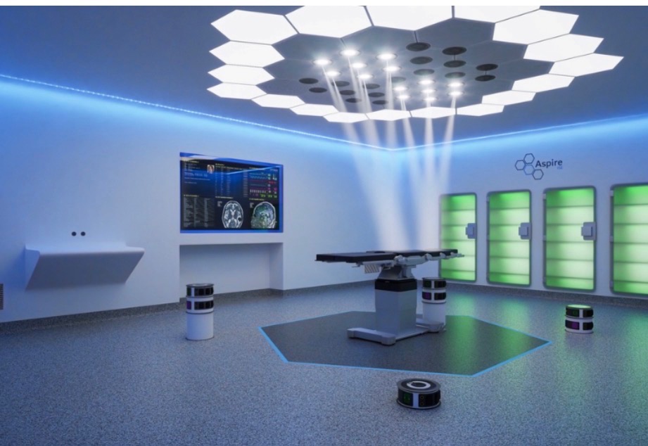 Rendering of an operating room planned for the Great Seal Medical Campus surgery center