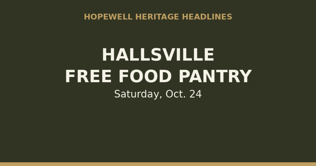 Hallsville Community Church Holds Free Food Pantry Saturday