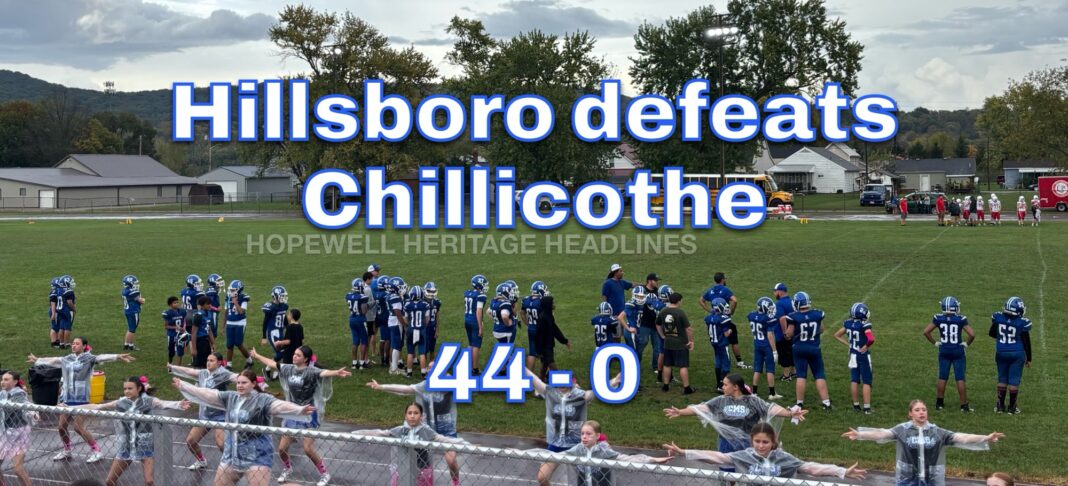 Hillsboro Defeats Chillicothe 44-0 in Middle School Football Matchup