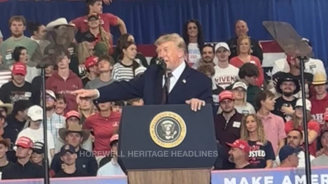 Inside Trump’s Chillicothe Rally: High Energy, Political Tensions, and a Presidential Visit