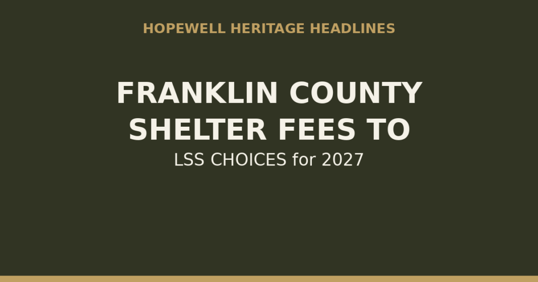 Franklin County Sends 2027 Shelter Fees to LSS CHOICES