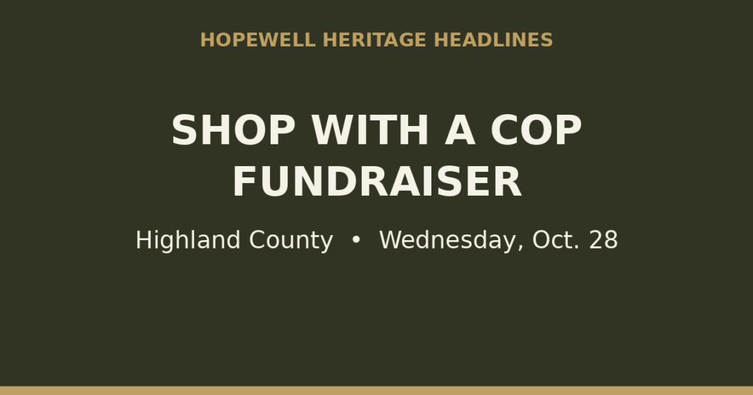 Coffee Sales Next Wednesday Morning Will Benefit Highland County Shop with a Cop