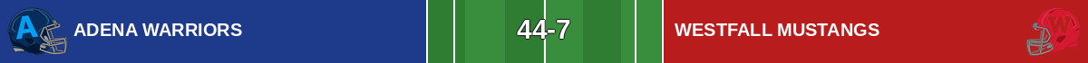 Adena 44, Westfall 7 - Final