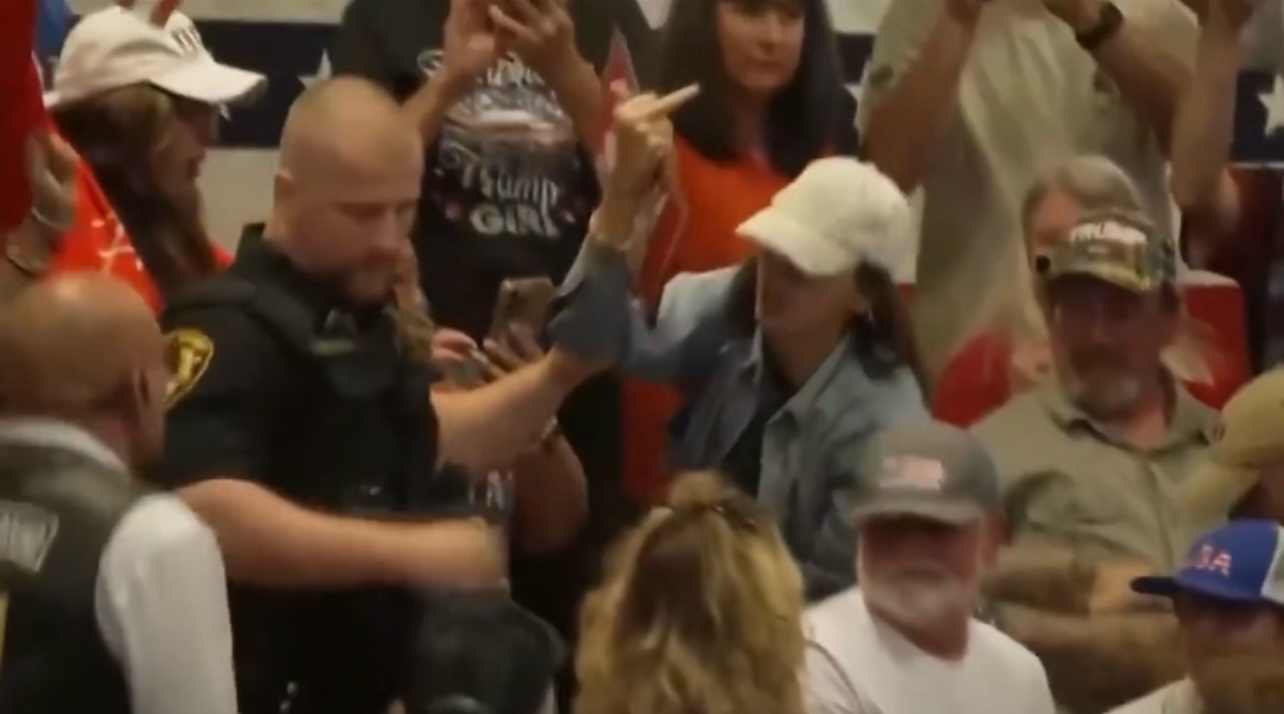Protesters Removed From Trump’s Chillicothe Rally Shortly After He Took the Stage Protesters Removed From Trump’s Chillicothe Rally Shortly After He Took the Stage