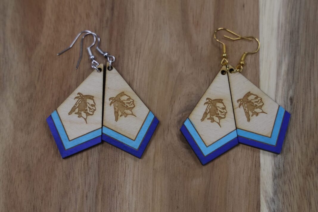 Show Your Adena Pride: Warrior Works Students Craft  Warrior Head Earrings