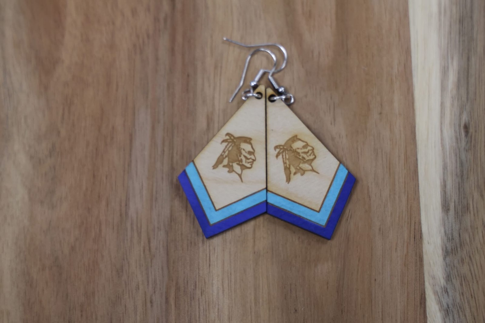 Adena Warrior Works Warrior head earrings